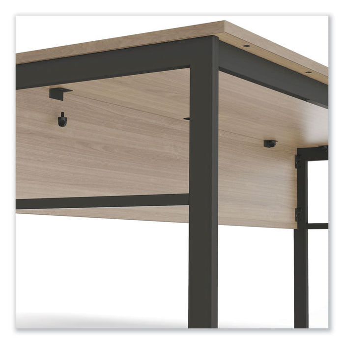 Urban Series Desk Workstation, 59" x 23.75" x 29.5", Natural Walnut