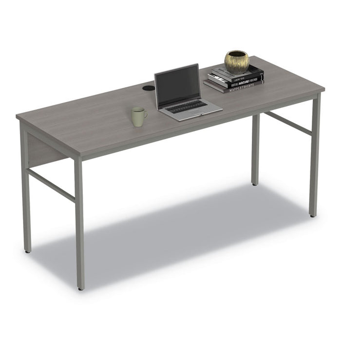 Urban Series Desk Workstation, 59" x 23.75" x 29.5", Ash