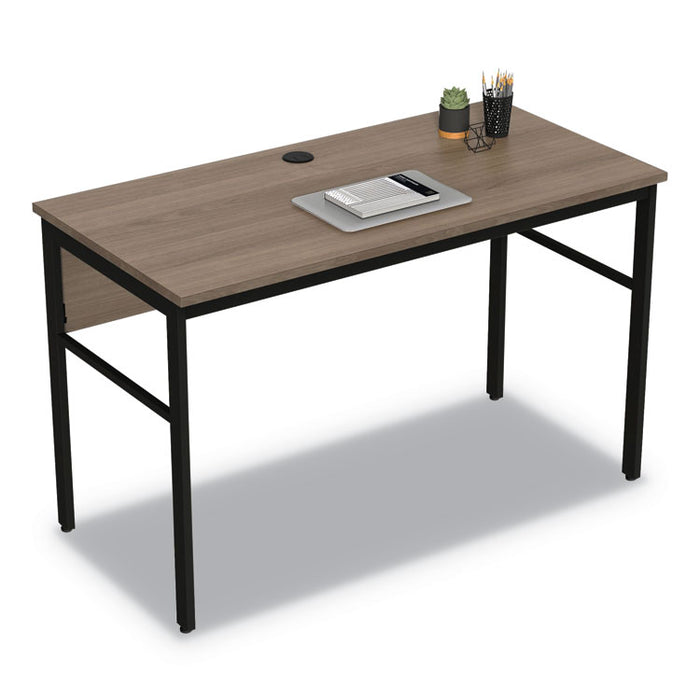 Urban Series Desk Workstation, 59" x 23.75" x 29.5", Natural Walnut