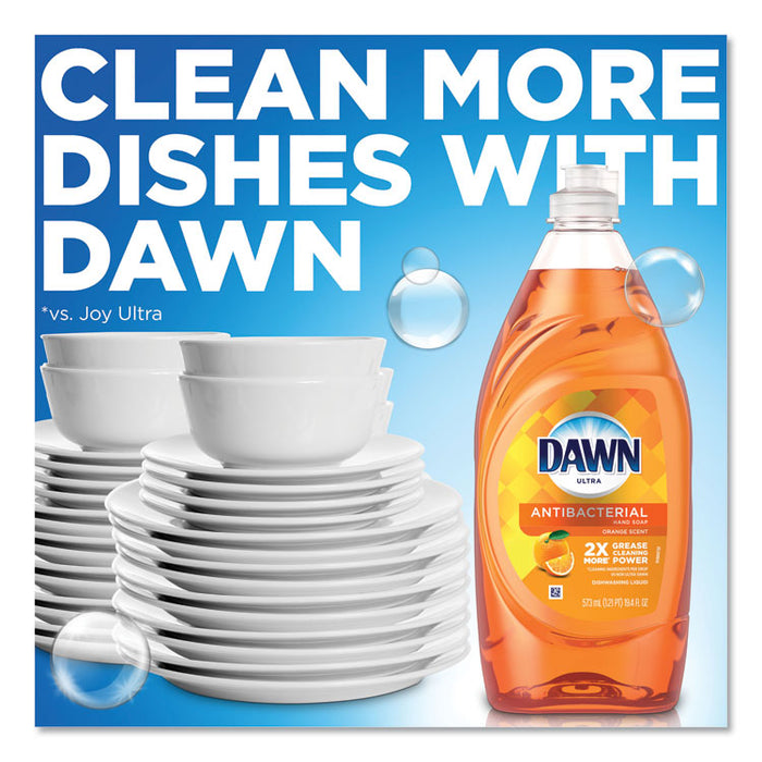 Ultra Antibacterial Dishwashing Liquid, Orange Scent, 40 oz Bottle