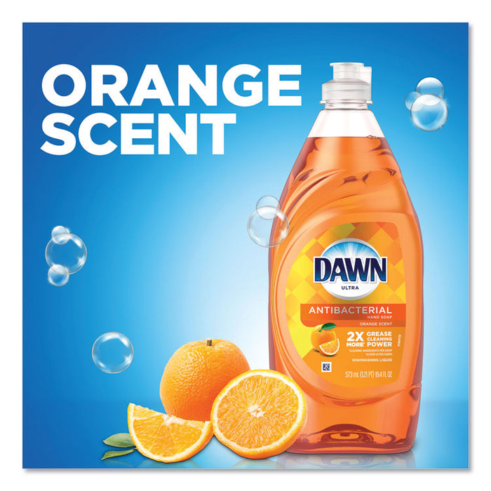 Ultra Antibacterial Dishwashing Liquid, Orange Scent, 40 oz Bottle