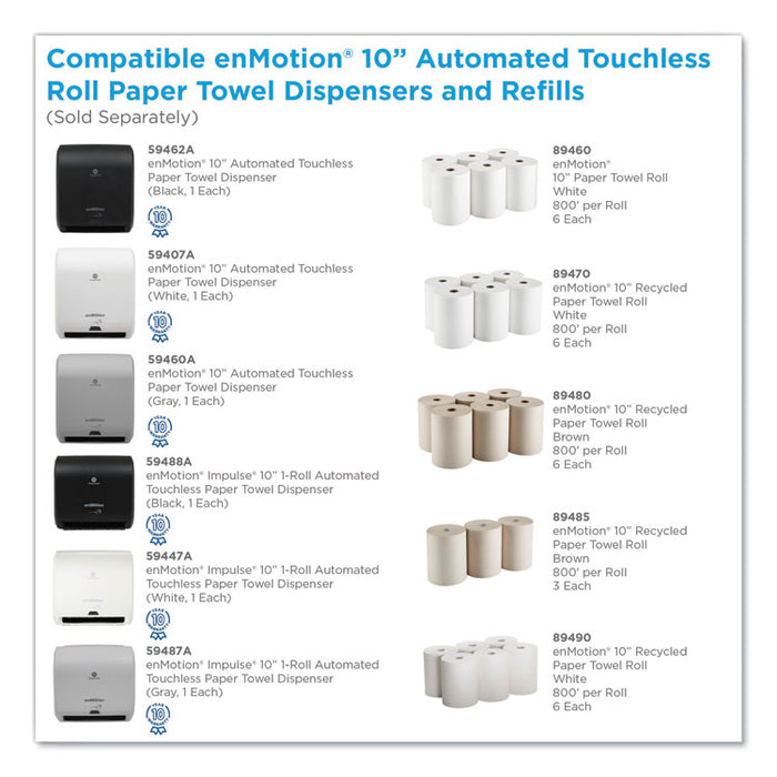 enMotion Impulse 10 Automated Towel Dispenser, 9.25 x 14.6 x 14, White