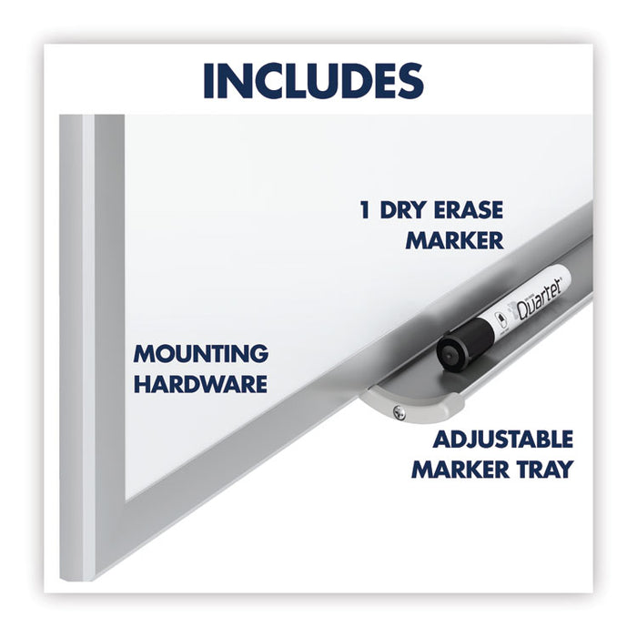 Classic Series Nano-Clean Dry Erase Board, 24" x 18", White Surface, Satin Aluminum Frame