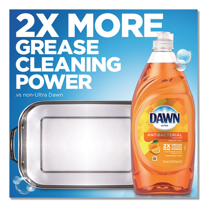 Ultra Antibacterial Dishwashing Liquid, Orange Scent, 40 oz Bottle