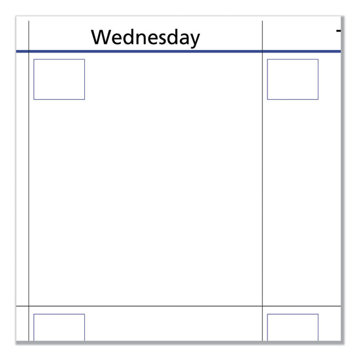 QuickNotes Mini Erasable Wall Planner, 16 x 12, White/Blue/Yellow Sheets, 12-Month (Jan to Dec): 2026