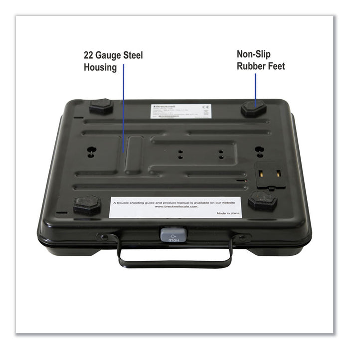 Portable Electronic Utility Bench Scale, 250 lb Capacity, 12.5 x 10.95 x 2.2  Platform