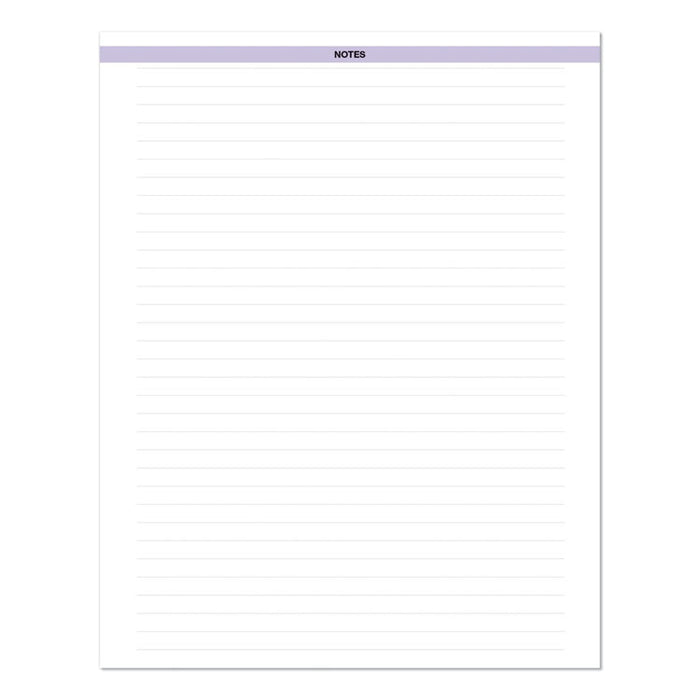 Recycled Wild Flower Weekly/Monthly Planner, Wild Flowers Artwork, 9 x 7, Gray/White/Purple Cover, 12-Month (Jan-Dec): 2026