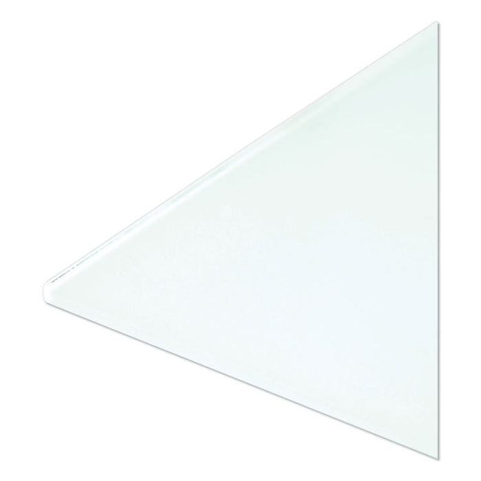 Floating Glass Dry Erase Board, 48" x 36" (Actual Size: 47" x 35"), White Surface