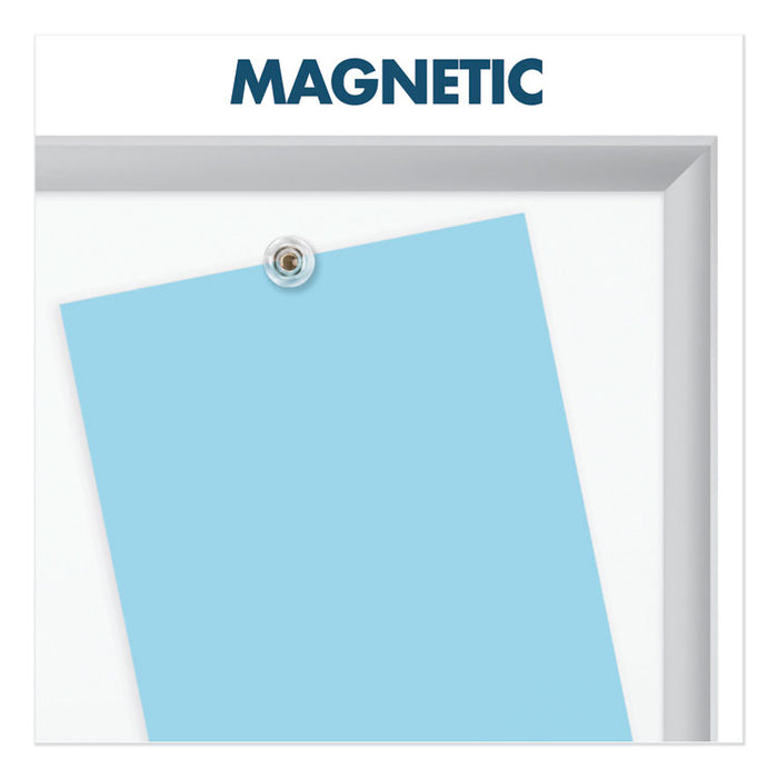 Classic Series Porcelain Magnetic Dry Erase Board, 96" x 48", White Surface, Satin Aluminum Frame