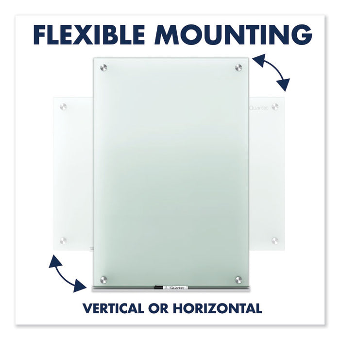Infinity Glass Marker Board, 96" x 48", Frost Surface