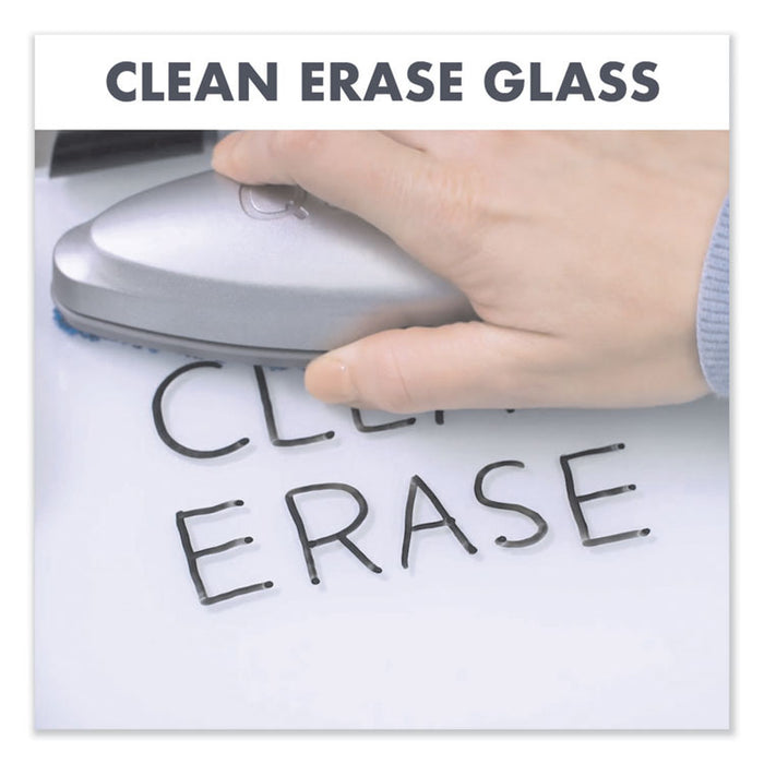 Glass Dry Erase Desktop Copy Holder, Holds Up to 20 Letter Size Sheets, Plastic, White