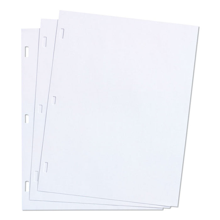 Ledger Sheets for Corporation and Minute Book, 11 x 8.5, White, Loose Sheet, 100/Box