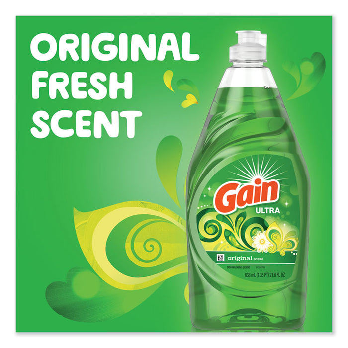 Dishwashing Liquid, Gain Original Scent, 38 oz Bottle