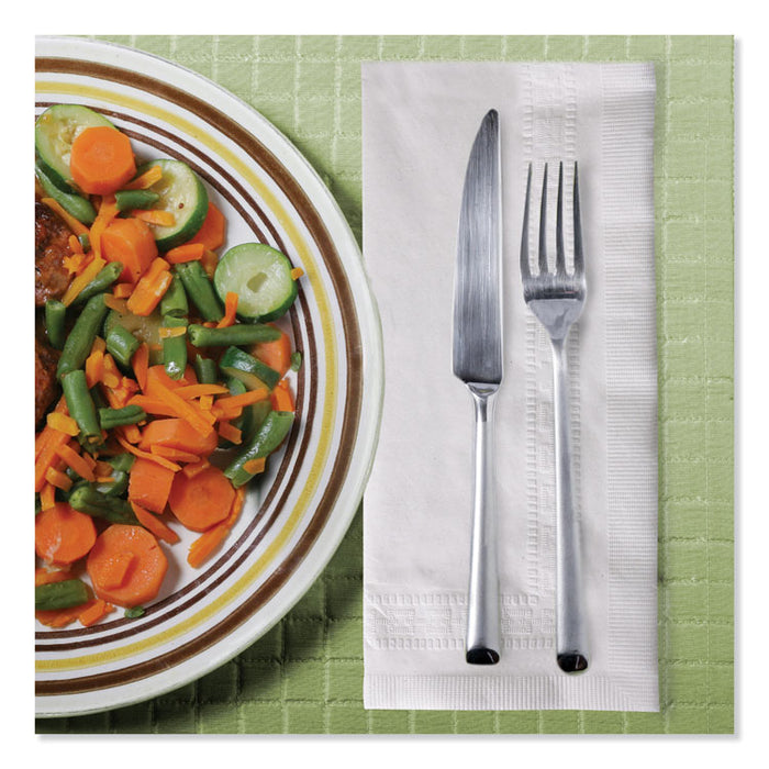Advanced Dinner Napkins, 2-Ply, 15 x 17, 1/8 Fold, White, 100/PK, 28 PK/CT