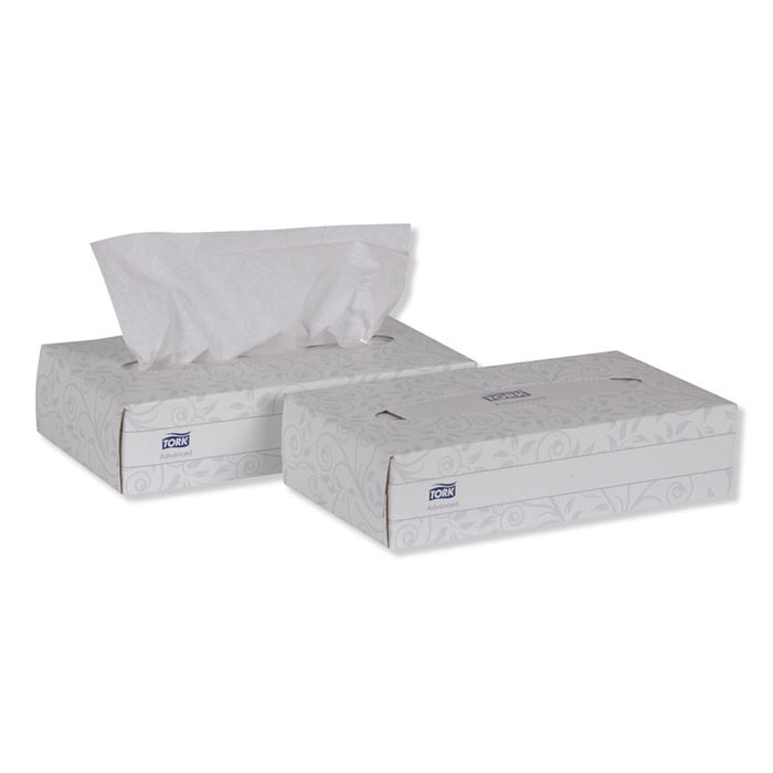 Advanced Facial Tissue, Flat Box, 2-Ply, White, 100 Sheets/Box, 30 Boxes/Carton