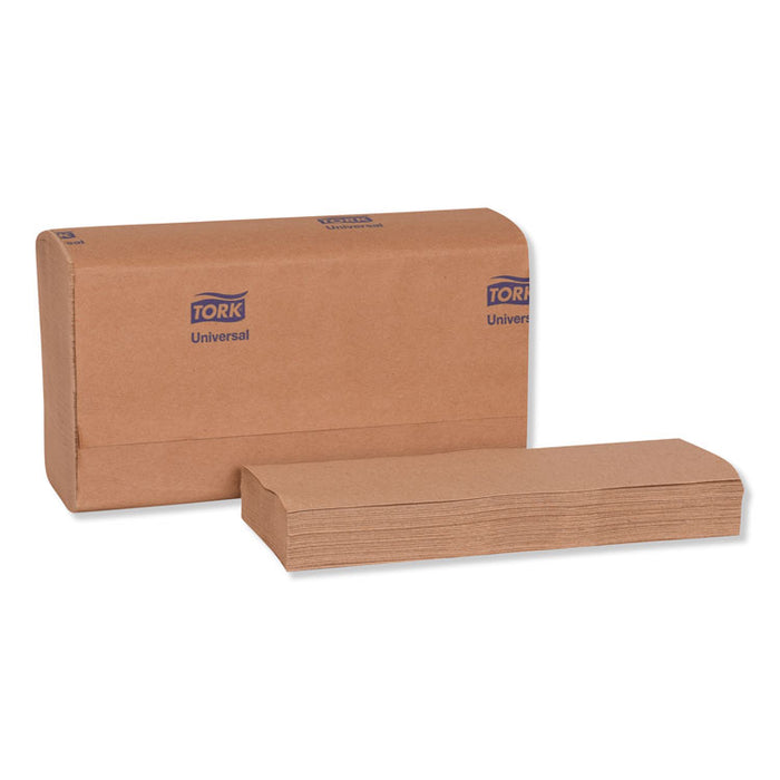 Universal Multifold Hand Towel, 1-Ply, 9.13 x 9.5, Natural, 250/Pack, 16 Packs/Carton