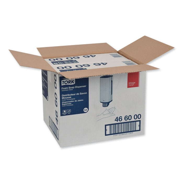Foam Skincare Manual Dispenser, 1 L Bottle; 33 oz Bottle, 4.25 x 4.25 x 11.38, Stainless Steel