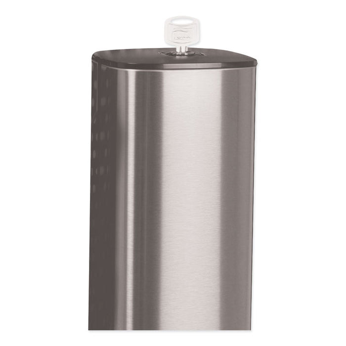 Foam Skincare Manual Dispenser, 1 L Bottle; 33 oz Bottle, 4.25 x 4.25 x 11.38, Stainless Steel