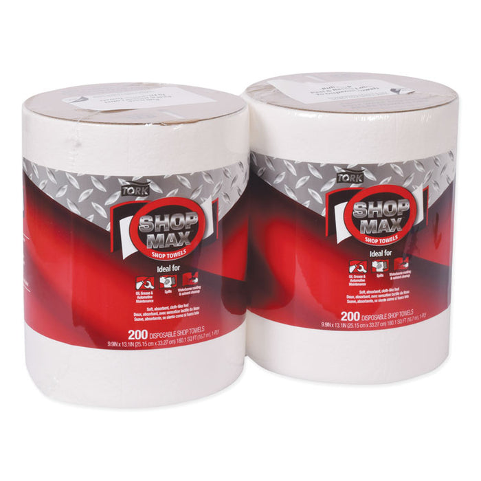 Advanced ShopMax Wiper 450, 9.9 x 13.1, White, 200/Roll, 2 Rolls/Carton