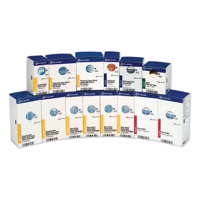 SmartCompliance ez Refill System First Aid Cabinet Refill for Food Service, 214 Pieces