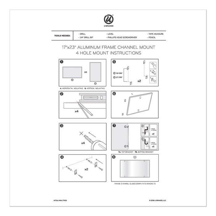 4N1 Magnetic Dry Erase Combo Board, Week/Month Planning, 36 x 24 (Actual Size: 35 x 23), Tan/WH Surface, Satin Aluminum Frame