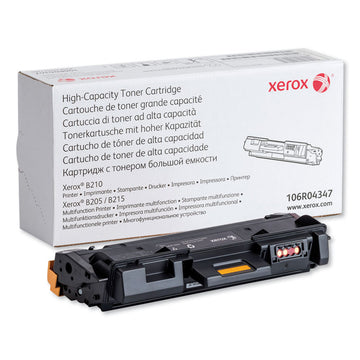 106R04347 High-Yield Toner, 3,000 Page-Yield, Black