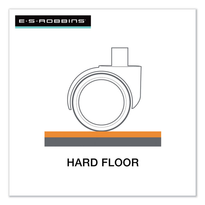Light Use EverLife Chair Mat for Hard Floors, Rectangular, Straight Edges, 46" x 60", Clear