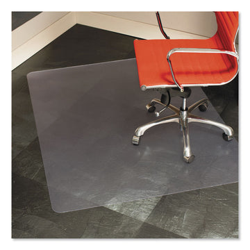 Heavy Use EverLife Chair Mat for Hard Floors, Rectangular, Straight Edges, 46" x 60", Clear