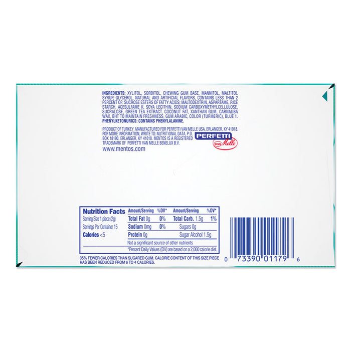 Pure Fresh Sugar-Free Gum, Wintergreen, 15 Pieces/Pack, 10 Packs/Box
