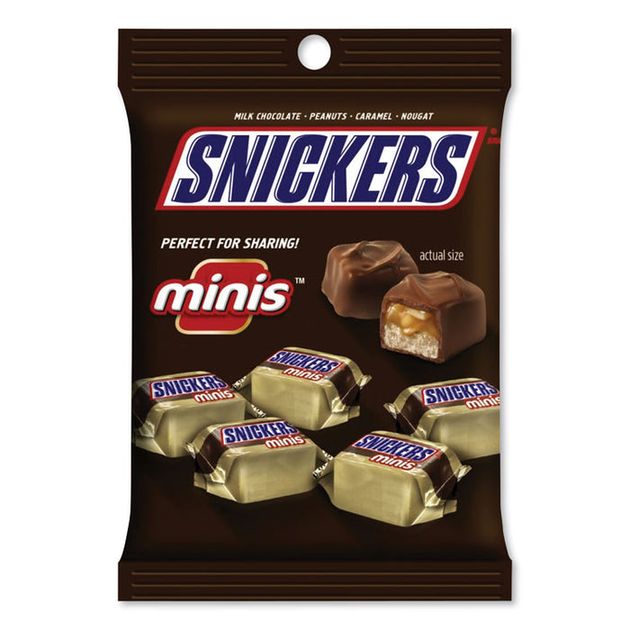 Minis Size Chocolate Bars, Milk Chocolate, 4.4 oz Pack, 12 Packs/Carton