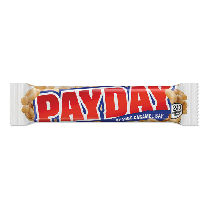 PayDay Chewy Candy Bars, Peanut Caramel, 1.85 oz, 24/Box