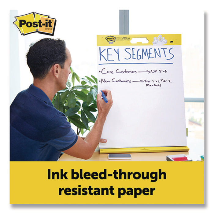 Original Tabletop Easel Pad with Self-Stick Sheets, Unruled, (20) White 20 x 23 Sheets, 4/Pack