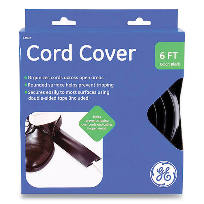 Power Gear Cord Cover, 2.5" x 6 ft, Black