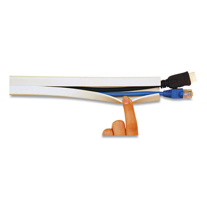 Cord Channel, 1" x 10 ft, White