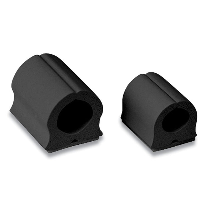 D-Wings Nail-Free Cord Clips, 12 Small 0.38", Six Large 0.5", Black, 18/Pack
