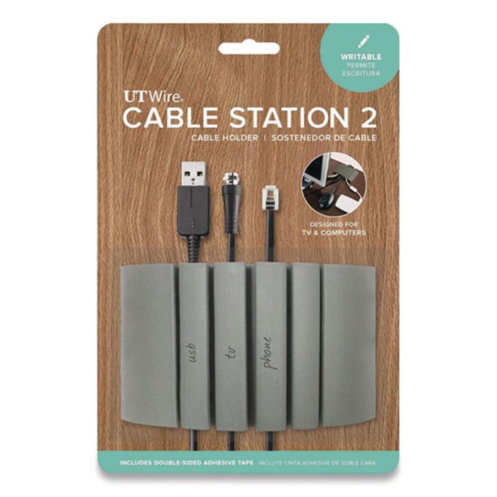 Cable Station 2, 4.75" x 2.75" Gray