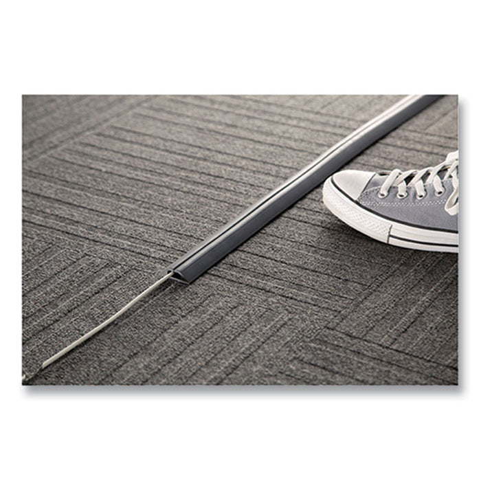 Compact Cord Protector and Concealer, 1.6" x 5 ft, Gray