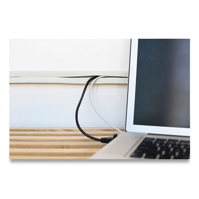 Cord Channel, 1" x 10 ft, White