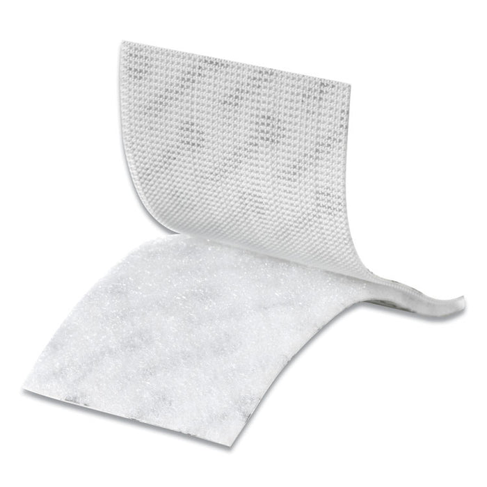Industrial-Strength Heavy-Duty Fasteners, 2" x 4", White, 2/Pack