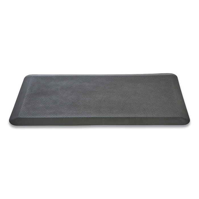 Anti-Fatigue Mat, Rectangular, Black Textured Surface, 35.25" x 19.5"