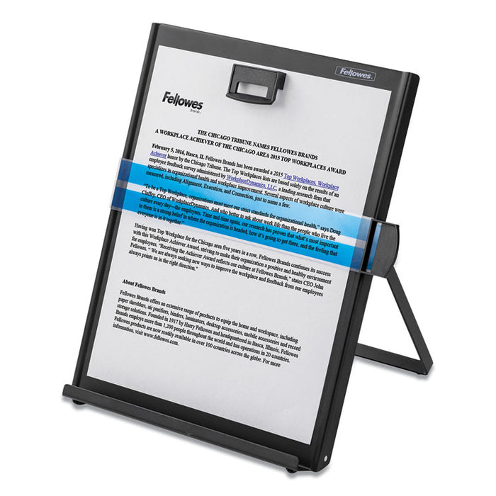 Metal Copyholder, Holds Up to 200 Letter Size Sheets, Black