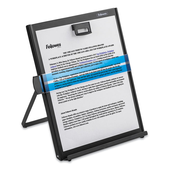 Metal Copyholder, Holds Up to 200 Letter Size Sheets, Black