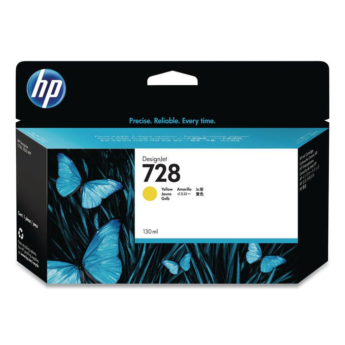 HP 728, (F9J65A) Yellow Original Ink Cartridge