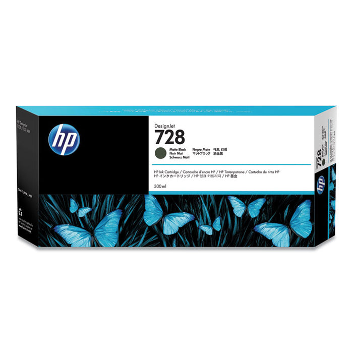 HP 728, (F9J68A) Matte Black Original Ink Cartridge