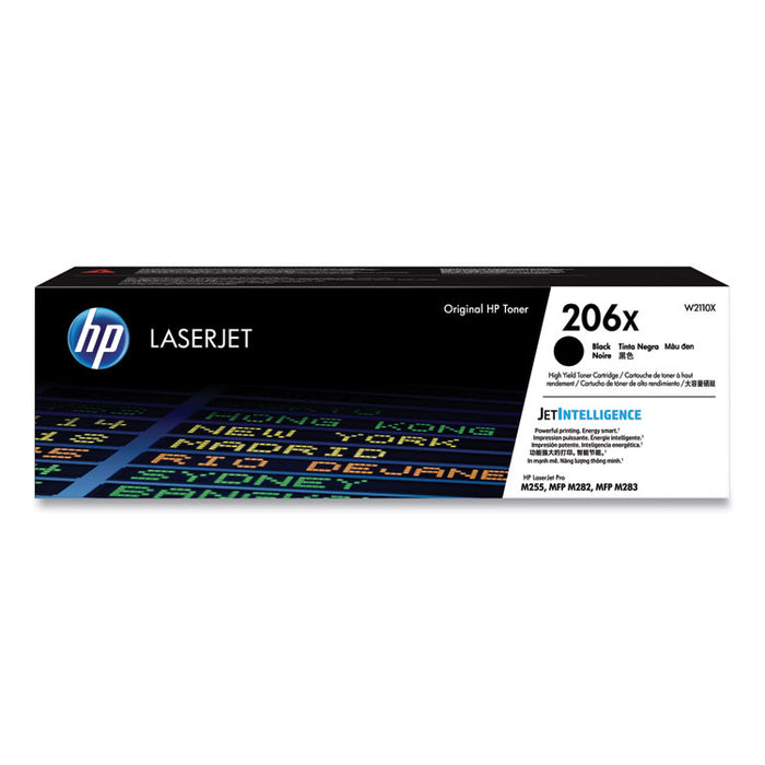 HP 206X, (W2110X) High-Yield Black Original LaserJet Toner Cartridge