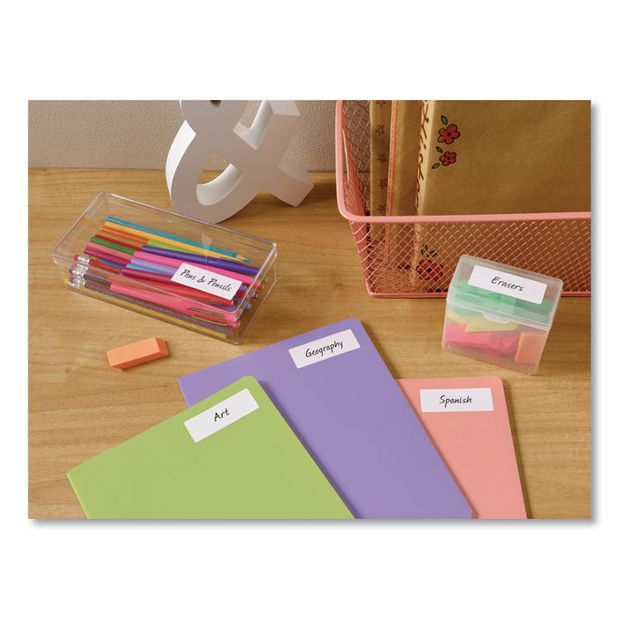 Easy Peel White Address Labels w/ Sure Feed Technology, Laser Printers, 1 x 2.63, White, 30/Sheet, 25 Sheets/Pack