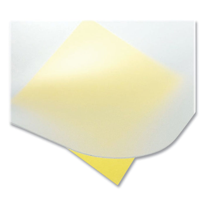 KrystalView Desk Pad with Antimicrobial Protection, 17" x 12", Frosted Finish, Clear