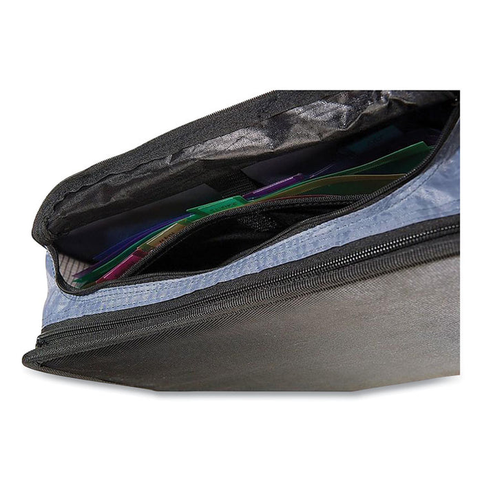 Mighty Zip Tab Binder, 3 Rings, 3" Capacity, 11 x 8.5, Black