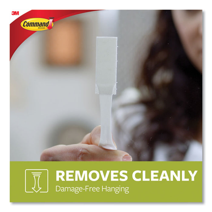 Damage-Free Hanging Picture Hanging Strip Pairs, Holds Up to 3.75 lb, Large: 0.75" x 3.65", White, 12/Pack