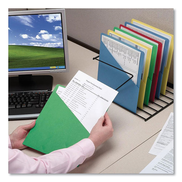 File Jackets, Letter Size, Green, 25/Pack